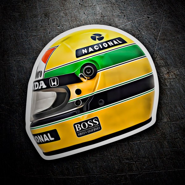 Autocollant Casque Ayrton Senna