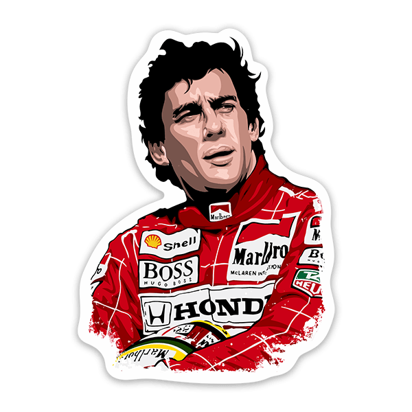 Autocollants: La légende dAyrton Senna