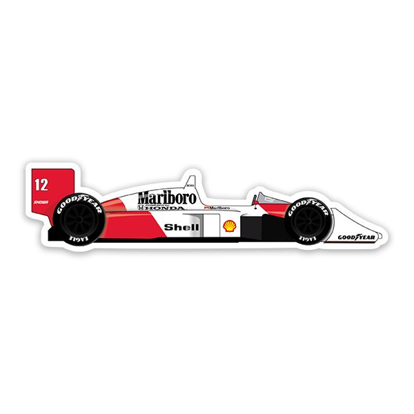 Autocollants: Ayrton Senna McLaren