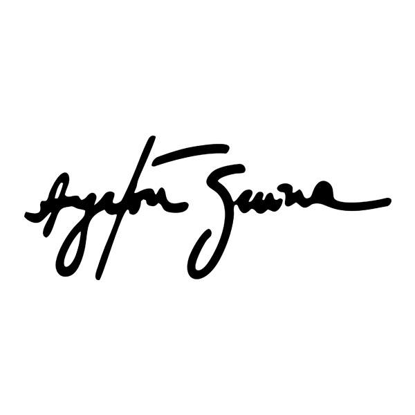 Autocollants: Autographe dAyrton Senna