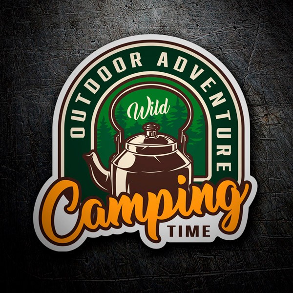 Autocollants: Camping Time