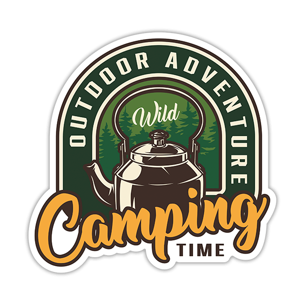 Autocollants: Camping Time