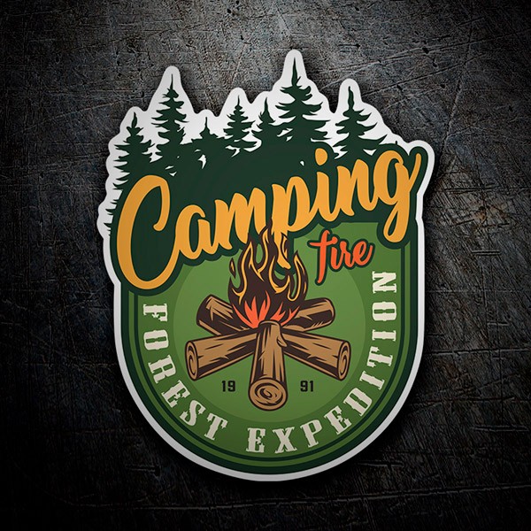 Autocollants: Camping Forest Expedition