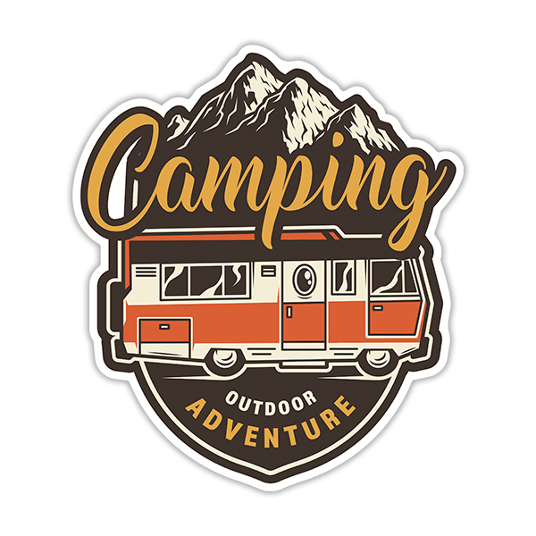 Autocollants: Camping Outdoor Adventure