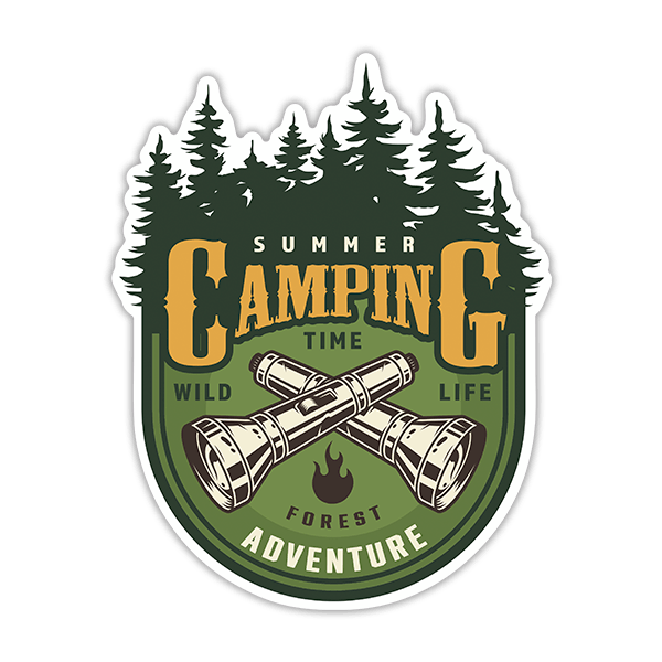 Autocollants: Camping Summer Adventure