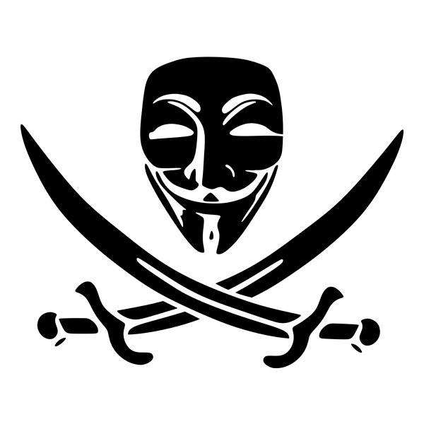 Autocollants: Anonymous Pirate