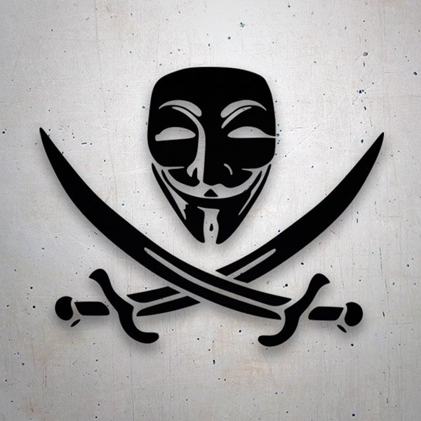 Autocollants: Anonymous Pirate