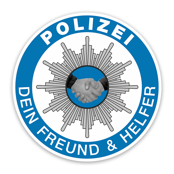 Autocollants: Polizei Dein Freund & Helfer