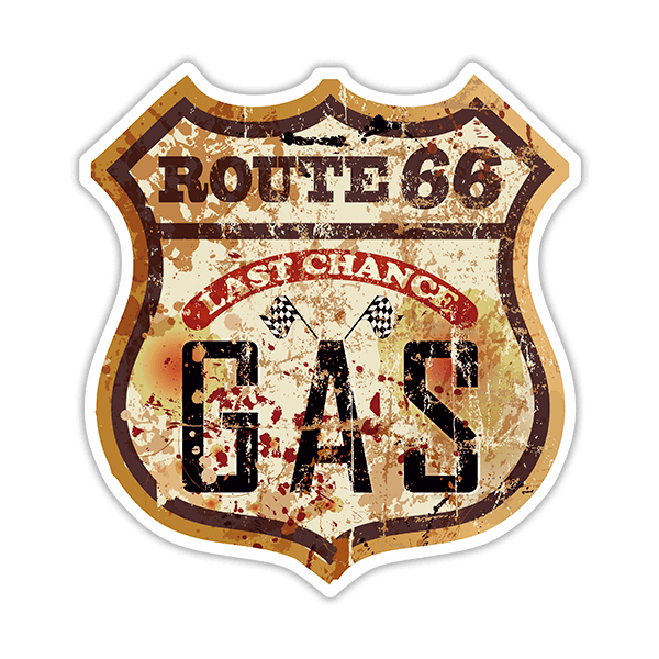 Autocollants: Route 66 Gas