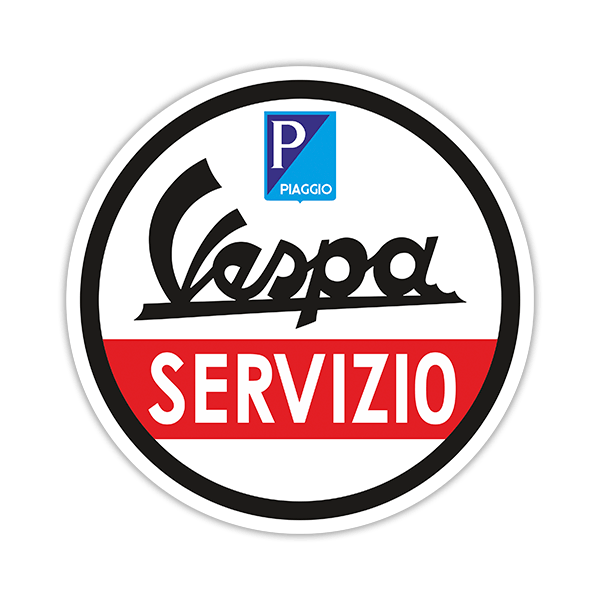 Autocollants: Vespa Servizio