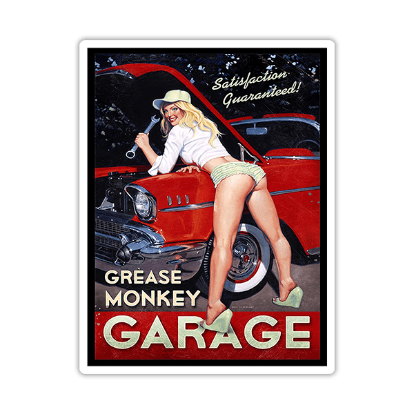 Autocollants: Grease Monkey Garage