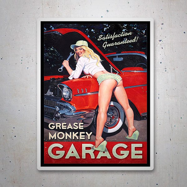 Autocollants: Grease Monkey Garage