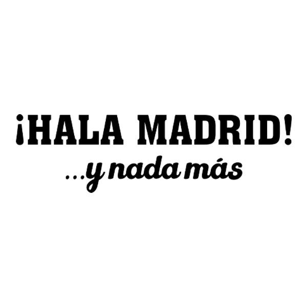 Autocollants: Hala Madrid, Hymne