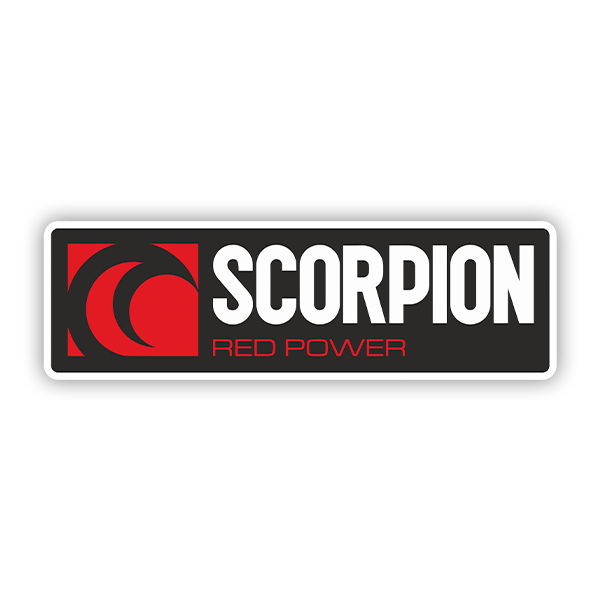 Autocollants: Scorpion red power