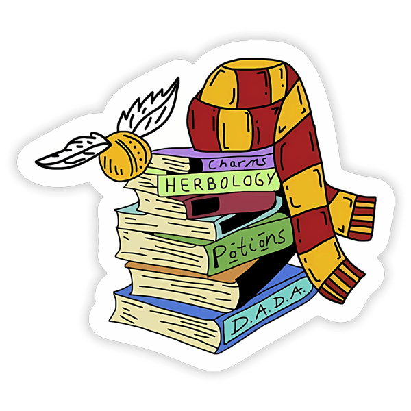 Autocollants: Livres de Hogwarts