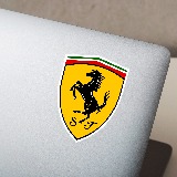 Autocollants: Logo Ferrari en Couleurs Vibrantes 3