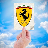 Autocollants: Logo Ferrari en Couleurs Vibrantes 5