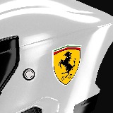 Autocollants: Logo Ferrari en Couleurs Vibrantes 6