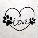 Autocollants: Amour canin - LOVE 2