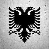 Autocollants: Écusson d'Albanie 2