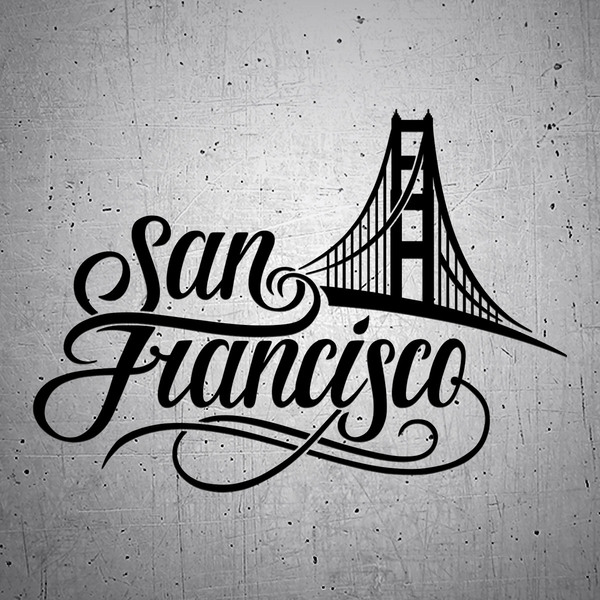 Autocollants: San francisco Golden Gate 