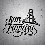 Autocollants: San francisco Golden Gate  2