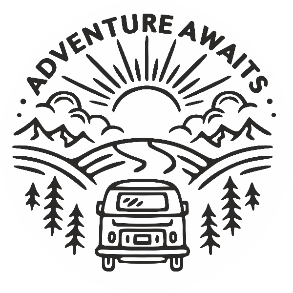 Autocollants: Adventure Awaits Travel