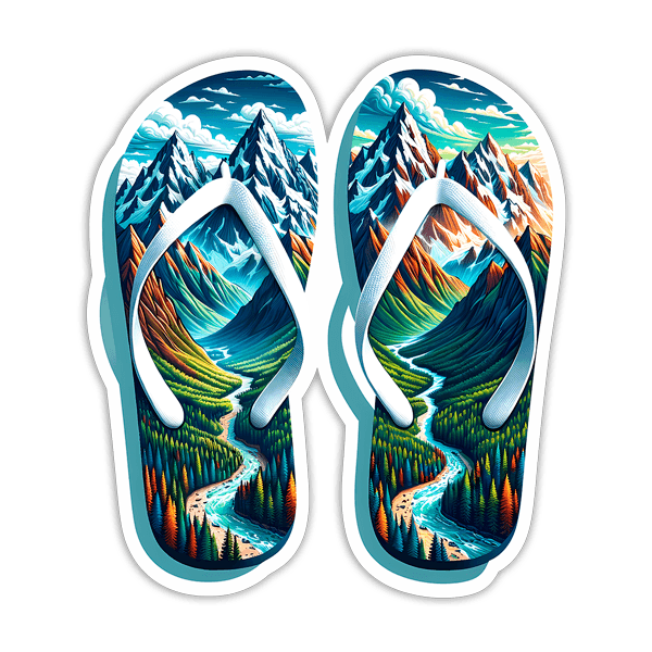 Autocollants: Sandales de montagne