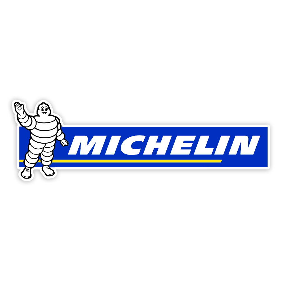 Autocollants: Michelin Salut Bleu