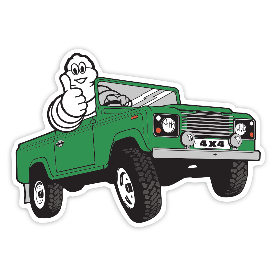 Autocollants: Michelin 4x4 Vert