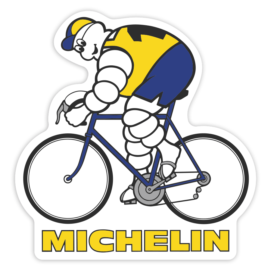 Autocollants: Michelin Cycliste Rétro