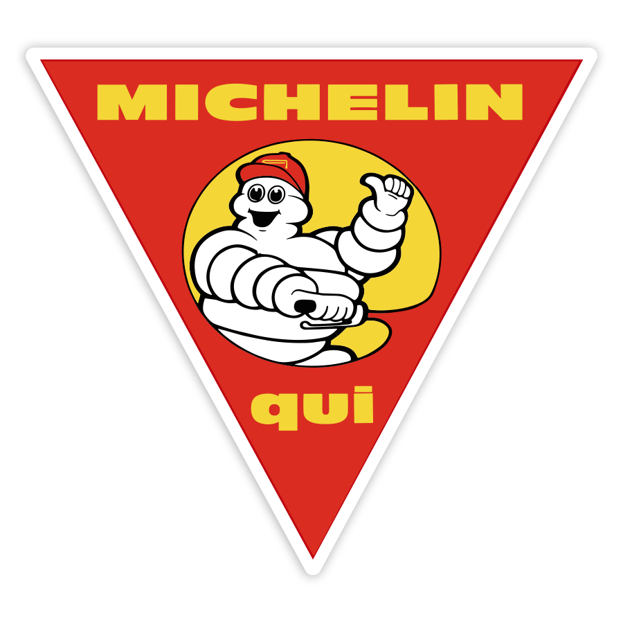 Autocollants: Michelin Ici Motos