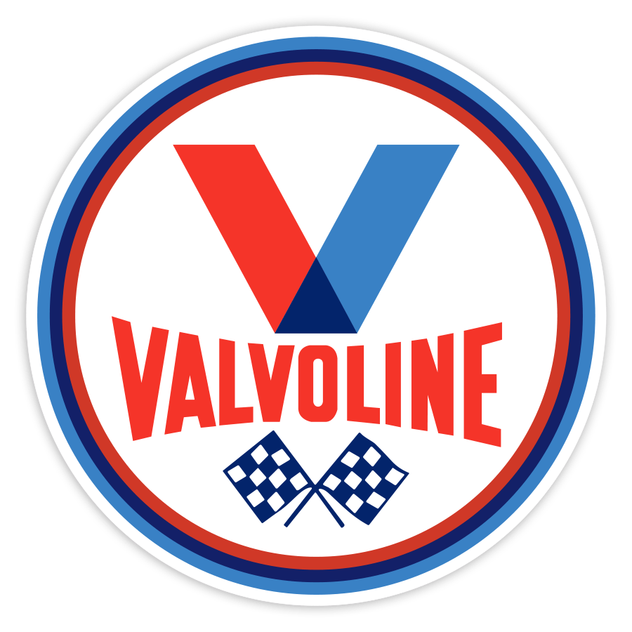 Autocollants: Valvoline Drapeaux à Damier