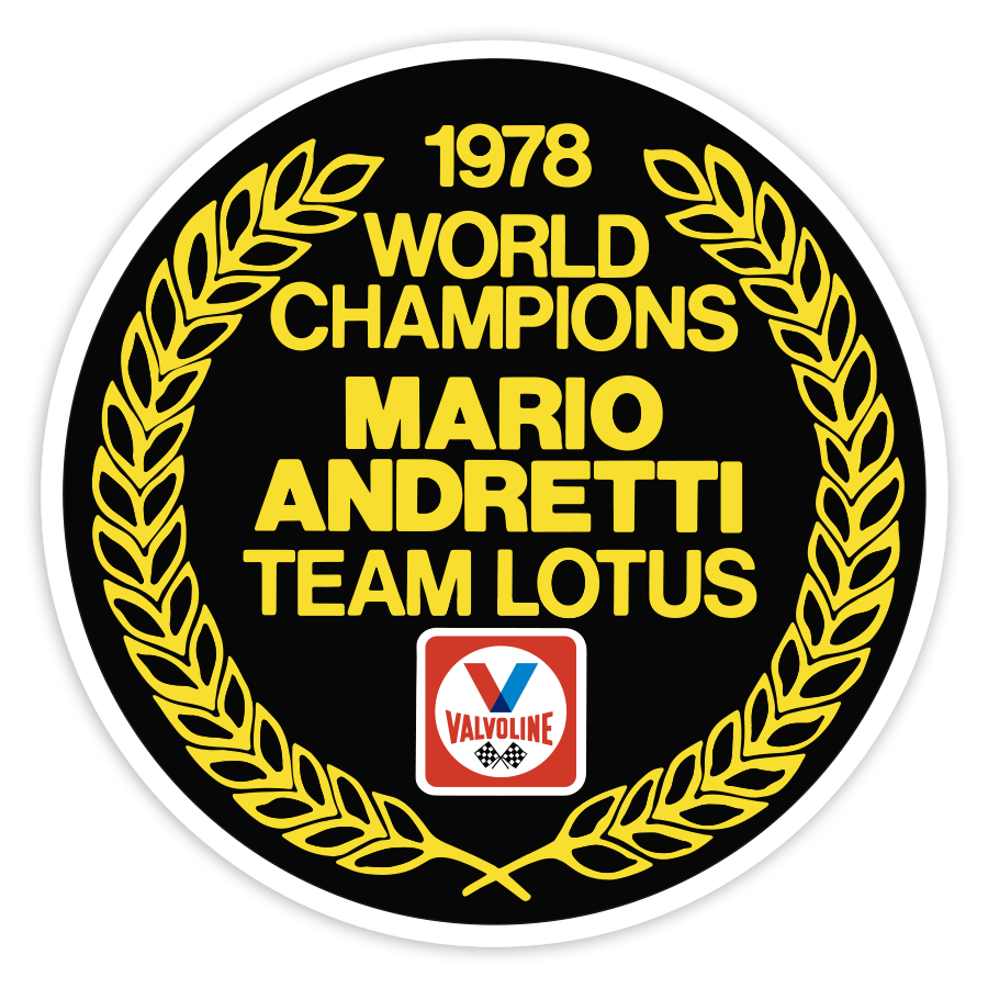 Autocollants: Valvoline Andretti Lotus 1978