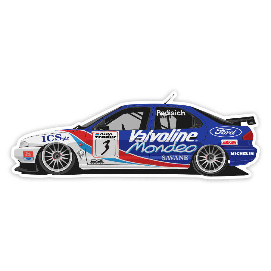 Autocollants: Ford Mondeo Valvoline Rallye