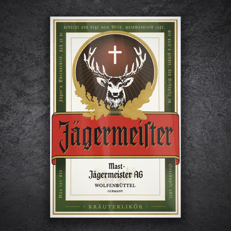 Autocollants: Étiquette Jägermeister Classique