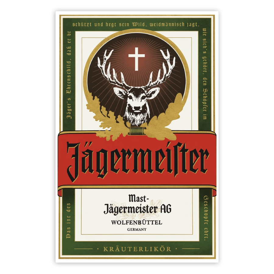 Autocollants: Étiquette Jägermeister Classique