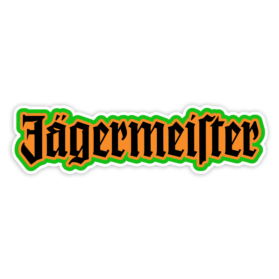 Autocollants: Lettres Rétro Jägermeister