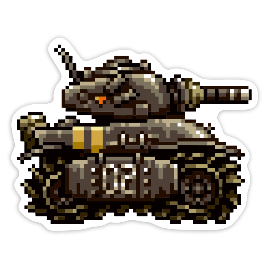 Autocollants: Char Metal Slug SV-001 Pixel