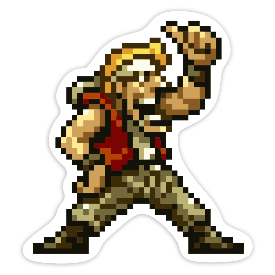 Autocollants: Marco Rossi Metal Slug Pixel
