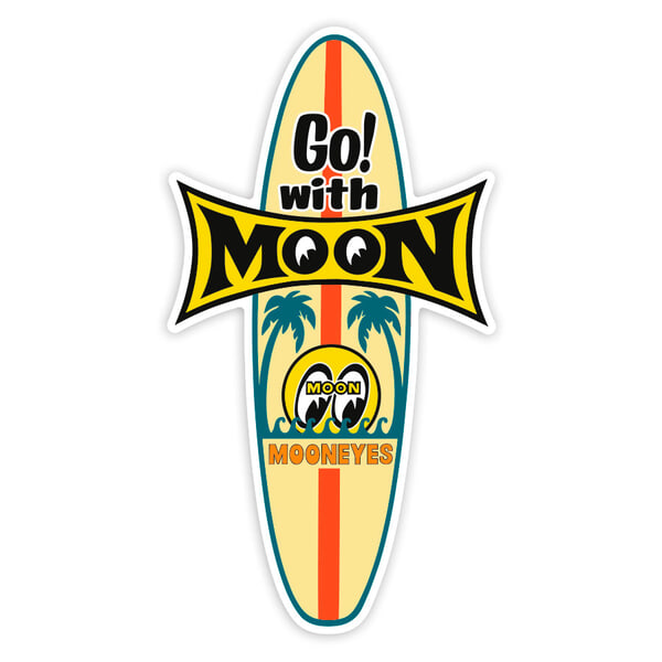 Autocollants: Go with Moon Mooneyes