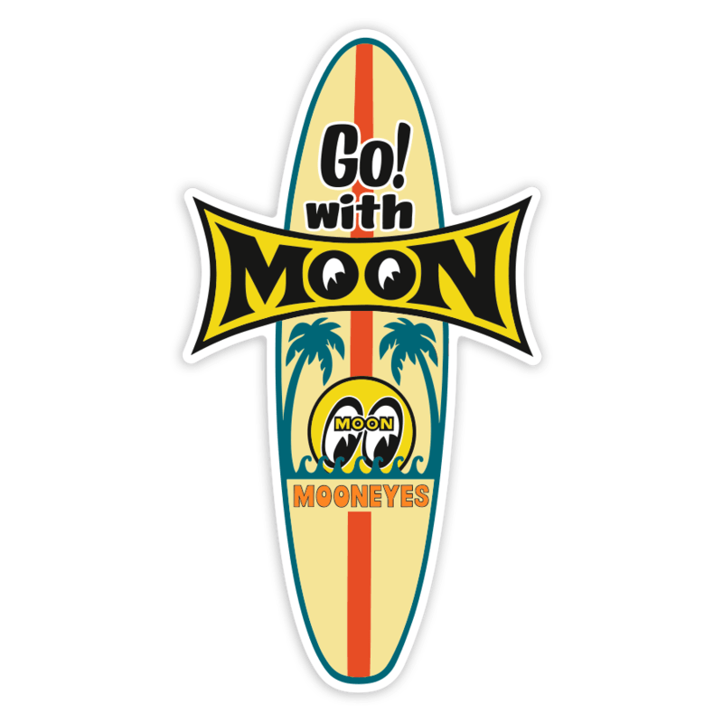 Autocollants: Go with Moon Mooneyes