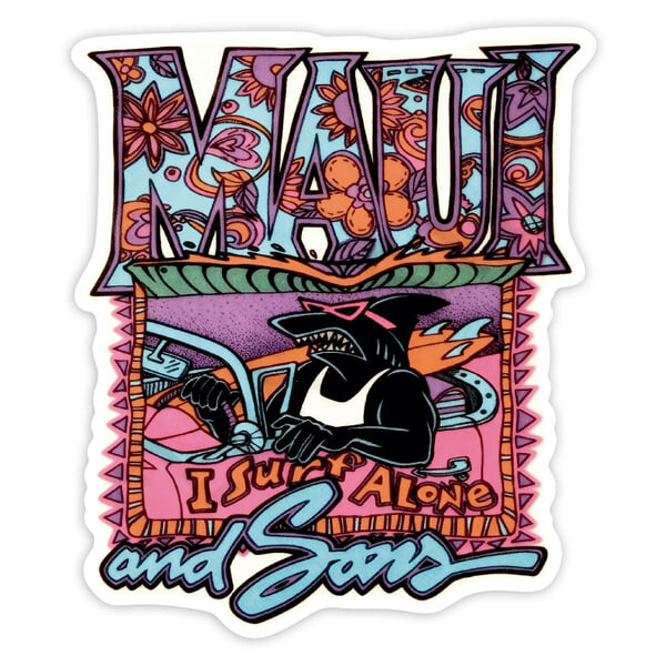 Autocollants: Maui and Sons I Surf Alone