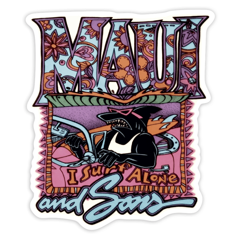 Autocollants: Maui and Sons I Surf Alone