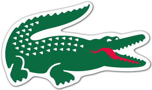 Autocollants: Crocodile Lacoste