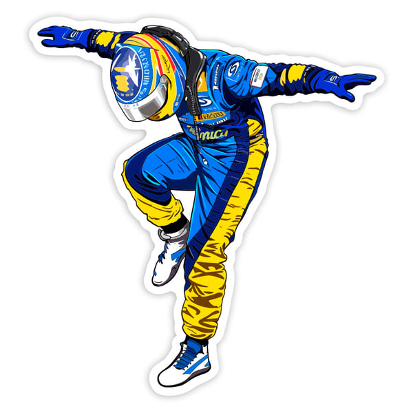 Autocollants: Fernando Alonso Renault