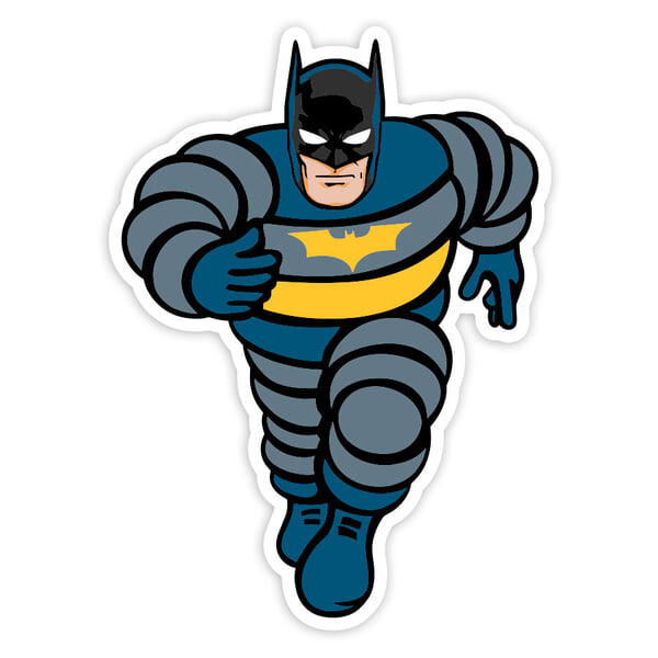 Autocollants: Batman Bibendum Michelin