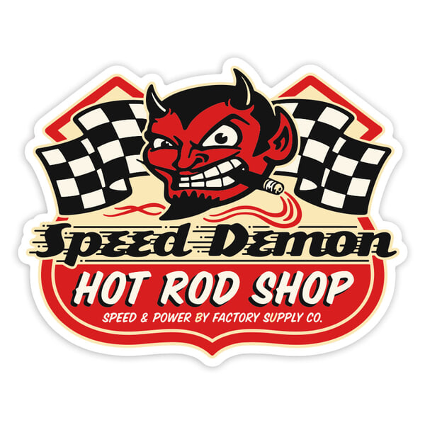 Autocollants: Speed Demon Hot Rod Shop