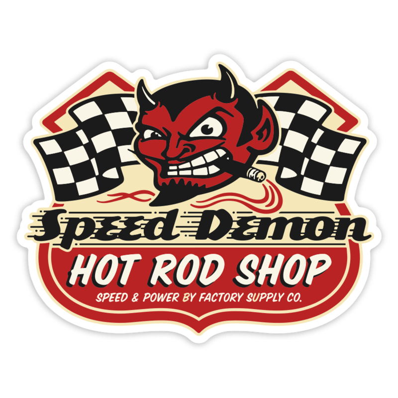 Autocollants: Speed Demon Hot Rod Shop
