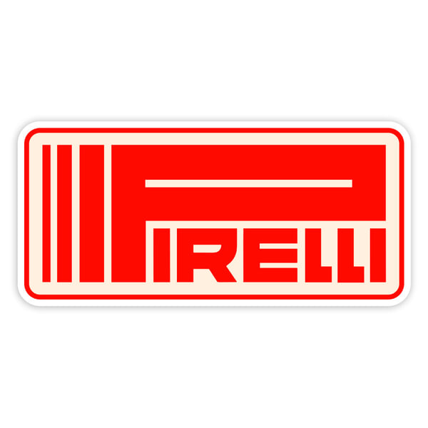 Autocollants: Logo Pirelli Classique Rouge